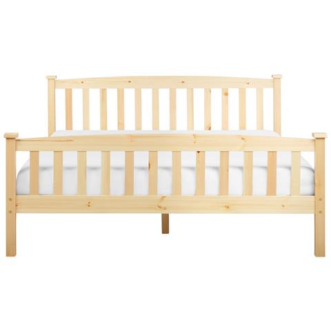 Letto Matrimoniale Legno Chiaro 160 X 200 Cm Giverny - Foto 8