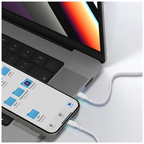 Cavo Di Ricarica E Sincronizzazione Da Usb-c A Lightning 27w, Bianco - Foto 2