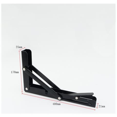 Confezione Da 2 Staffe Per Mensola Triangolari Black Xxl - Foto 2