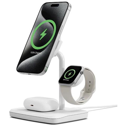 Caricabatterie wireless /senza fili USB /C Colore Bianco - Foto 1
