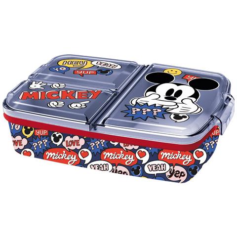 Sandwich Box Plastica Bimbi Mickey Mouse - Foto 1