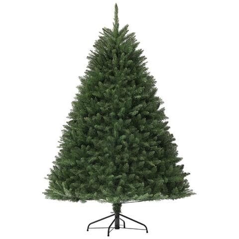 Albero di Natale Artificiale da 195 cm con 1838 Rami con Base in Acciaio per Interni, Verde - Foto 1