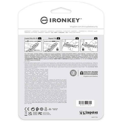 IronKey Keypad 200 da 512 GB, FIPS 140-3 livello 3 (in fase di approvazione) crittografata AES-256 - Foto 2