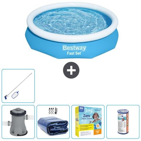 Piscina Fuori Terra - In Giro - 305x66 Cm - Blu - Include Accessori Coordinati Cb20 - Foto 1