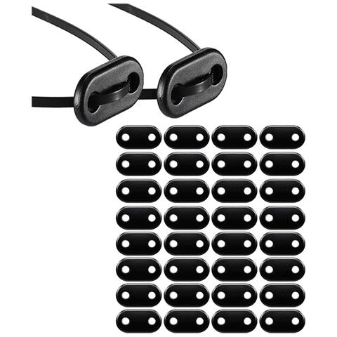 Clip Di Fissaggio Per Schermo Privacy Per Recinzione Da Giardino 50 Pezzi Nero - Foto 1