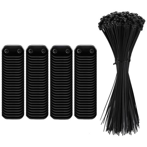Clip Di Fissaggio Per Schermo Privacy Per Recinzione Da Giardino 50 Pezzi Nero - Foto 2