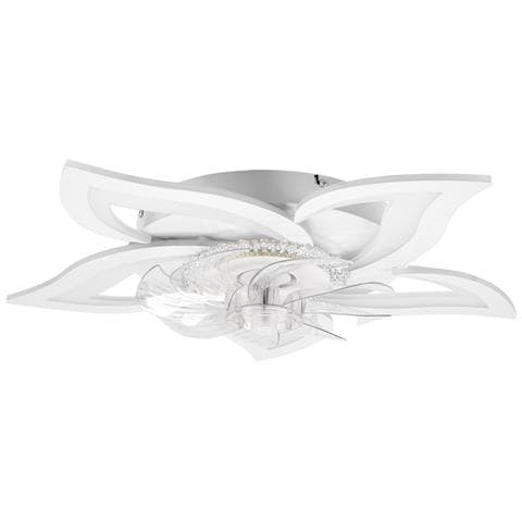 Ventilatore Da Soffitto Con Illuminazione Silenziosa, Luce Da Soffitto Nera Da 48 W, Timer, Camera Da Letto - Foto 1
