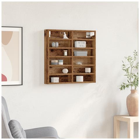 Vetrina in Legno D'epoca 60x8,5x58 cm Legno Ingegnerizzato - Foto 2