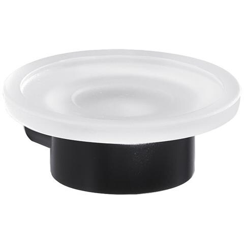 Portasapone Da Muro In Ottone E Cromall Pi11 Serie Pirenei Nero Opaco - Foto 1