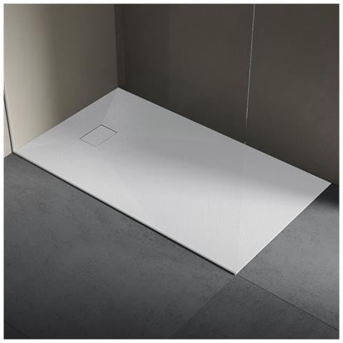 Piatto Doccia In Resina 90x180 Cm Smc Effetto Pietra Colore Bianco Cuba - Foto 1