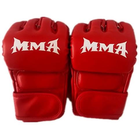 Guanti Da Boxe A Mezze Dita - Allenamento Mma, Sparring E Sacco Da Boxe Red - Foto 1