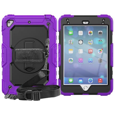 Custodia Per Samsung Galaxy Tab A8 10.5"" Con Tracolla Viola - Foto 2