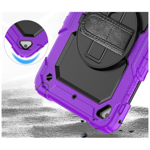 Custodia Per Samsung Galaxy Tab A8 10.5"" Con Tracolla Viola - Foto 4