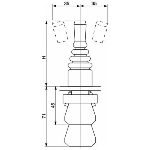 Joystick A 4 Funzioni Con Ritorno A Molla In Posizione Neutra - Foto 2