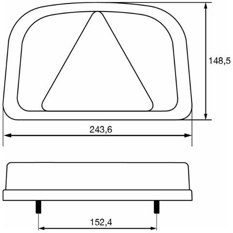 Fanale Posteriore Dx A Led 243,6x148,5x48mm - Foto 2