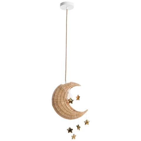 Lampadario Luna Orchon Rattan Naturale - Foto 2