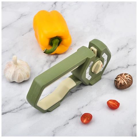 Affilacoltelli Multifunzione 6-in-1 - Acciaio Al Tungsteno E Ceramica Green - Foto 4