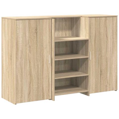 Banco Reception Rovere Sonoma 155x50x103,5 cm Legno Multistrato - Foto 1