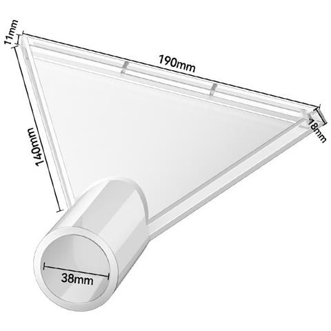 Ampio Accessorio Tergipavimento Trasparente Per Aspirapolvere - Materiale Pc - Foto 2