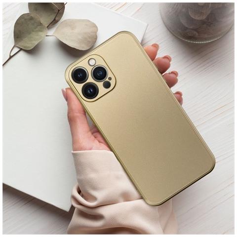Custodia Tpu Silicone Cover Case Per Apple Iphone 17 Gold - Foto 5