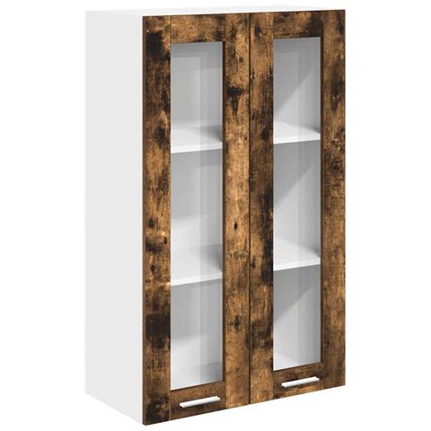 Armadio pensile con porta Riga Rovere fumé 60 x 31 x 100 cm - Foto 1