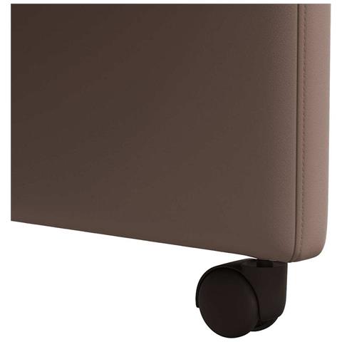 Sedie da Pranzo con Ruote 2 pcs Marrone 58 x 65 x 98 cm - Foto 9