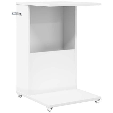 Tavolo laterale Bianco 40 x 35 x 60 cm Legno multistrato - Foto 1