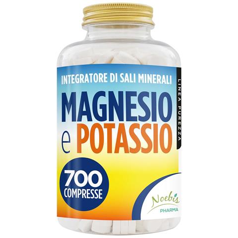 Magnesio e Potassio 700 Compresse - Citrato di Magnesio e Citrato di Potassio - Stanchezza, Affaticamento, Muscoli ed Equilibrio Elettrolitico - Foto 1