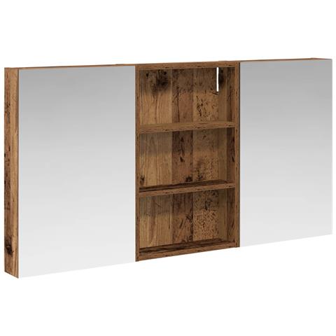 Set di Armadi da Bagno con porta 3 pcs 120 x 10,5 x 60,5 cm - Foto 1