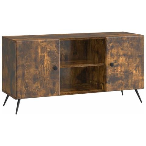 Mobile TV Rovere Fumo 102 x 34,5 x 50 cm Legno ingegnerizzato - Foto 1