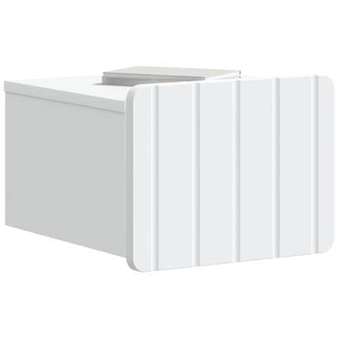 Mobiletto da notte a muro 2 pcs Bianco 33 x 34,5 x 24 cm - Foto 2
