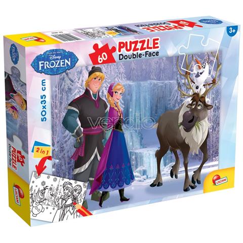 Puzzle Doppia Faccia Plus Frozen The Iceland 60 pz 50 x 35 cm 49295 - Foto 4