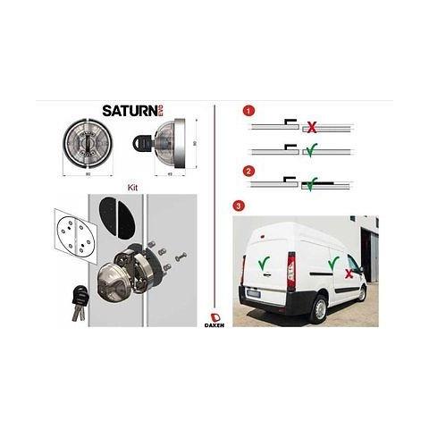 Lucchetto Singolo Furgone Bloccaporta Antifurto Saturn Evo Vano Di Carico - Foto 3