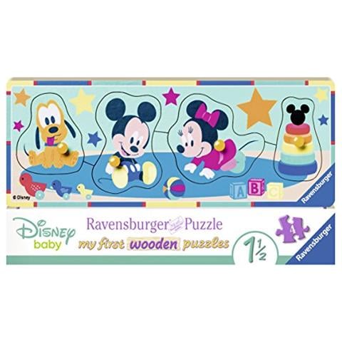 RVB03238 My first wooden puzzle - Disney Baby - 4 Pezzi - Foto 1