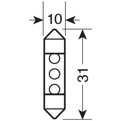 Cp. de Sil. 31mm 3led Bian - Foto 5