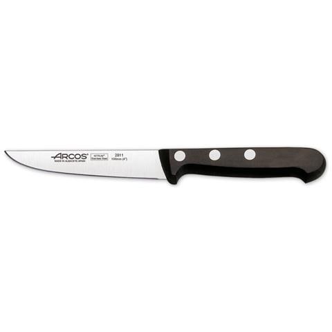 Manico Polioxymetilene Arcos Serie Universal Colore Nero POM Coltello Pomodoro Coltello Verdura Lama Acciaio Inossidabile NITRUM 130 mm Manico Polioxymetilene Arcos Serie Universal Colore Nero POM Coltello Pomodoro Coltello Verdura Lama Acciaio Inossidabile NITRUM 130 mm