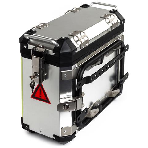 Valigia Laterale Sinistra Moto Alluminio 30l Argento - Foto 1