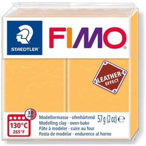 St Fimo Leather-effect 8010-109 - Pasta Da Modellare Che Si Indurisce In Forno, Per Oggetti Creativi In Similpelle, Effetto Pelle E Effetto Tattile, Colore: Giallo Zaffiro - Foto 8