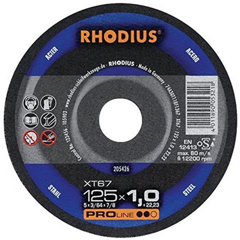 Rhodius. kg 205426 - disco Di Taglio Sottile, Mm In Acciaio, Spessore 1 mm, Perforazione 22,2 mm - Foto 1