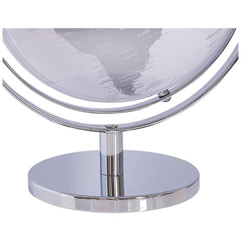 Mappamondo Decorativo Bianco E Argento Drake 33 Cm - Foto 12