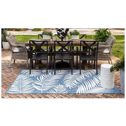 Tappeto Da Interno / Esterno Moa - 120 X 160 Cm - Blu - Foto 1