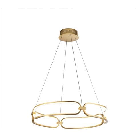 Lampada A Sospensione A Led Integrata In Oro - Foto 6