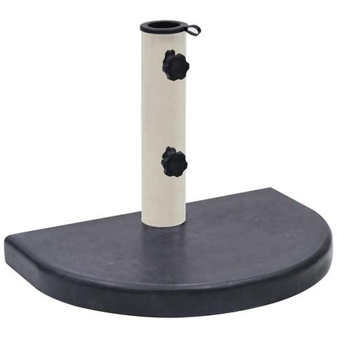 Base Per Ombrellone Nera 40x28x4 Cm In Granito - Foto 1