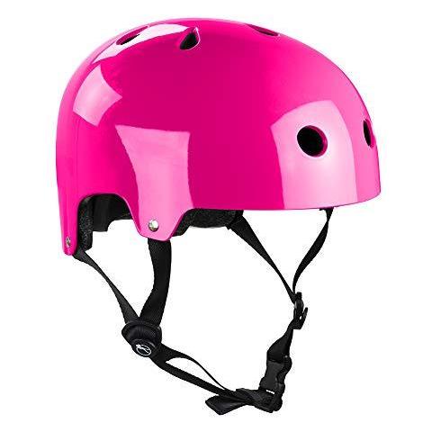 Pattini H159 Unisex Casco Per Adulti Unisex Adulto H159 Rosa (rosa Fluo) S M 53-56 Cm - Foto 1