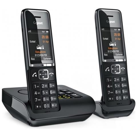 Telefono Cordless COMFort 550 am Analog /DECT con Segreteria Telefonica Vivavoce Schermo TFT Colore Nero - Foto 2