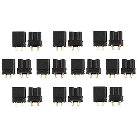 10 Paia Xt30 Di Alta Qualità, Maschio-femmina, Connettori Per Batterie Da Modellismo Rc Lipo Colore Nero - Foto 1