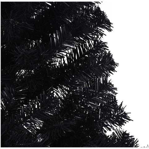 Albero Di Natale Artificiale A Metà Con Base Nero 240 Cm Pvc - Foto 2