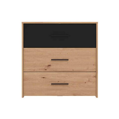 Caddie - Comò Tre Cassetti Moderno Minimal In Legno - Foto 2