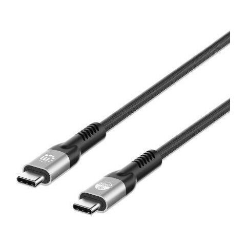 Manhattan 356374 Cavo Usb 1 M Usb4 Gen 3x2 Usb C Nero (usb-c To Usb-c Cable [240w], 1m, Male To Male, Black, Thunderbolt - Foto 7