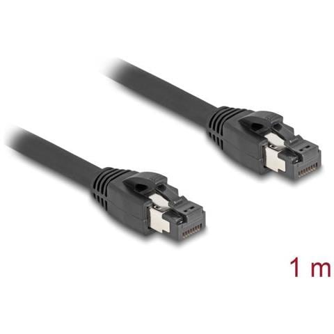 Cavo Di Rete Rj45 Cat. 8.1 S /ftp Da 1 M A 40 Gbps Nero - Foto 2